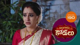 Bangaru Kodalu S01E190 13th January 2021 Full Episode